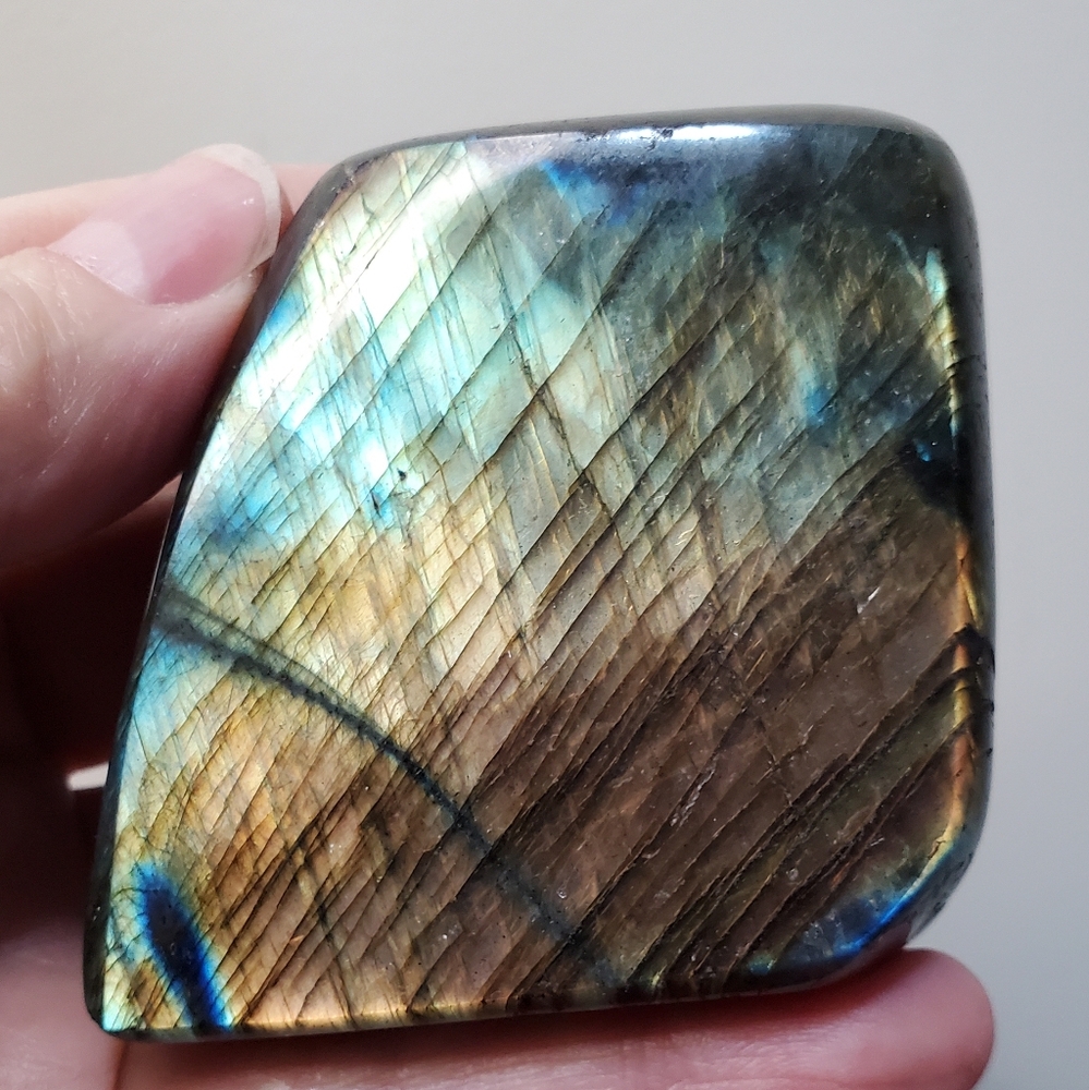 Labradorite Crystal Freeform 0.59 pounds - Picture 7 of 10